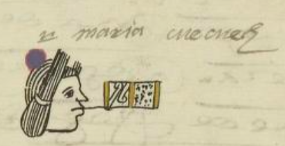 Cuencuech MH714r Visual Lexicon Of Aztec Hieroglyphs
